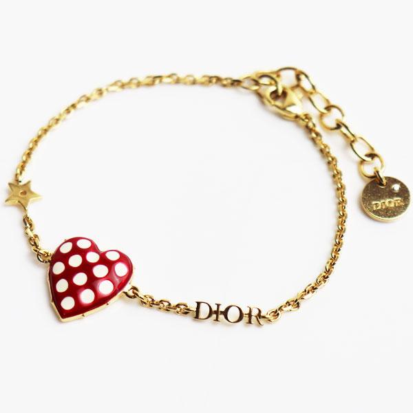 Dior ディオール DIORAMOUR ブレスレットレッドラッカーハートブロック