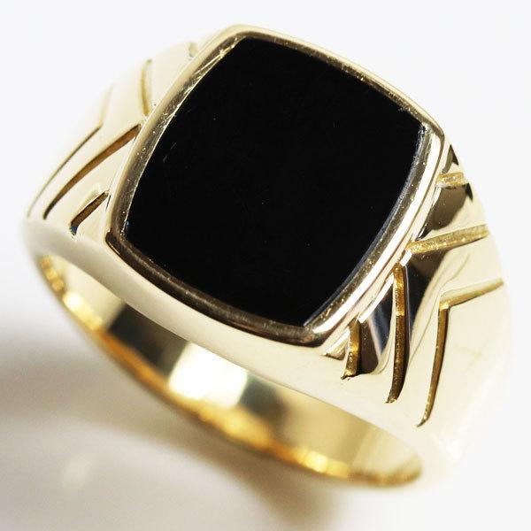 K18 指輪　オニキスリング 12.9g リングサイズ18号 メンズリング/中古/MR3158 :k20-990-1:古恵良販売 - 通販 -  Yahoo!ショッピング