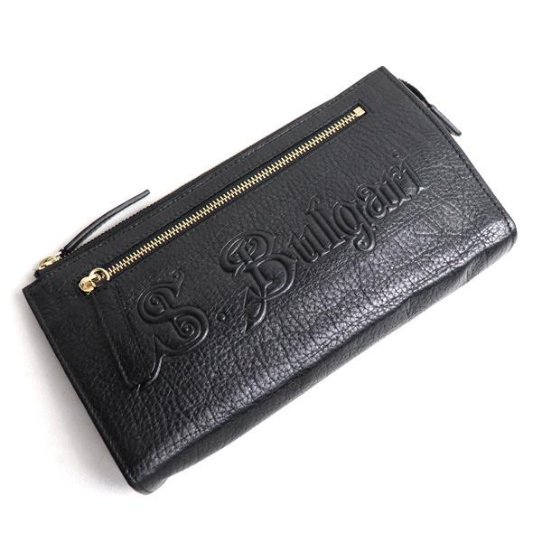 BVLGARI ブルガリ クラッチジップウォレット 33518 ブラック 
