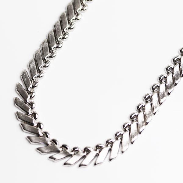 MN3999 750 ITALY K18WG ホワイトゴールド デザインネックレス 38.6g  