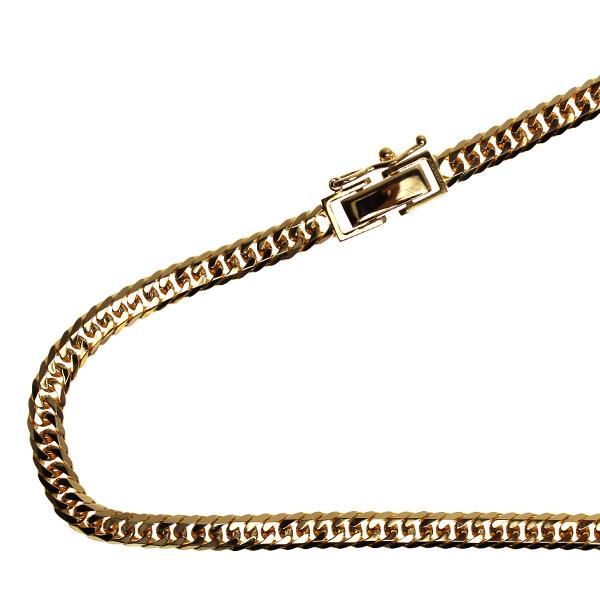 K18YG イエローゴールド ネックレス 喜平6面Wカット 20.1g 50cm メンズ