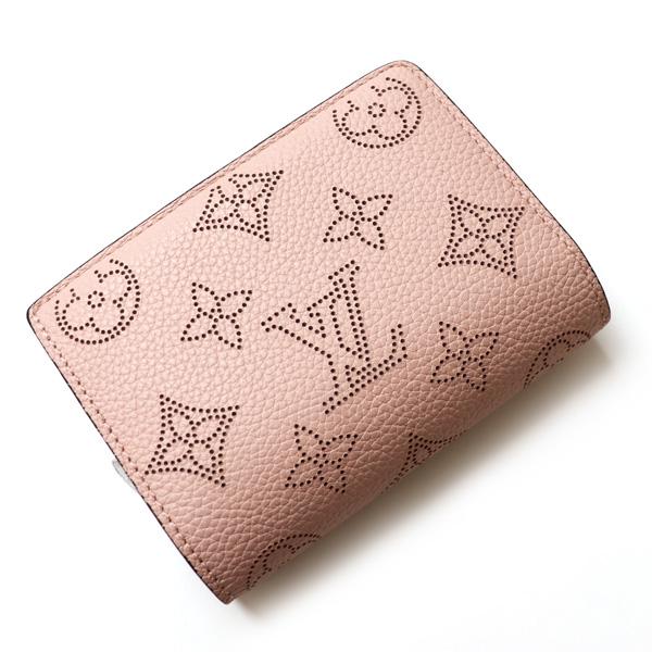 LOUIS VUITTON ルイ・ヴィトン マヒナ ポルトフォイユ・クレア 二つ折り財布 マグノリア M80629 レディース 中古