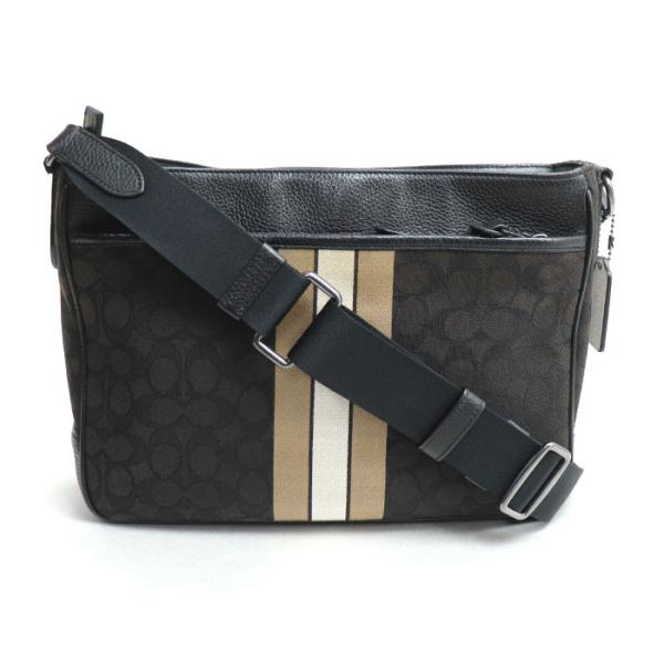 COACH（コーチ） トンプソン クロスボディ ショルダーバッグ ブラック