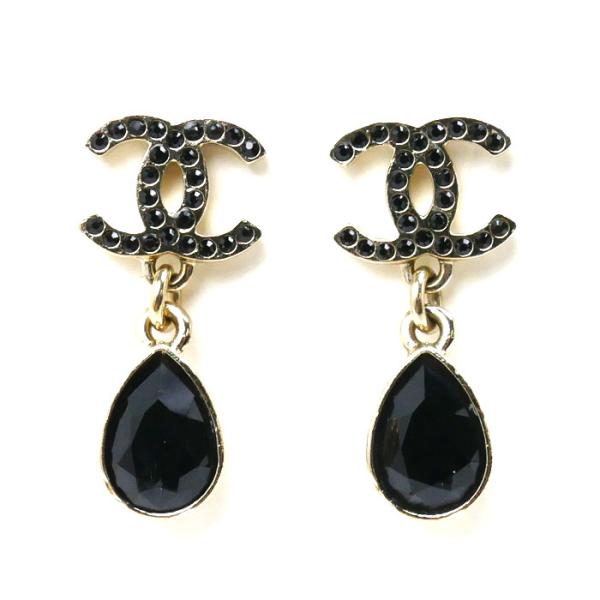 ★美品★ CHANEL シャネル　ココマーク　ライトストーン　ピアス CHANEL(シャネル) Rhinestone Coco Mark Pierced Earrings