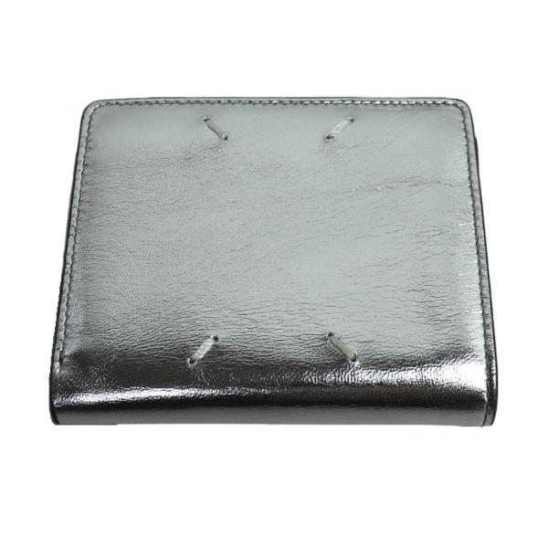 Maison Margiela フリップフラップ 二つ折り財布 シルバー SA1UI0009 P5390 レディース【中古】 Maison Margiela フリップフラップ 二つ折り財布 シルバー SA1UI0009