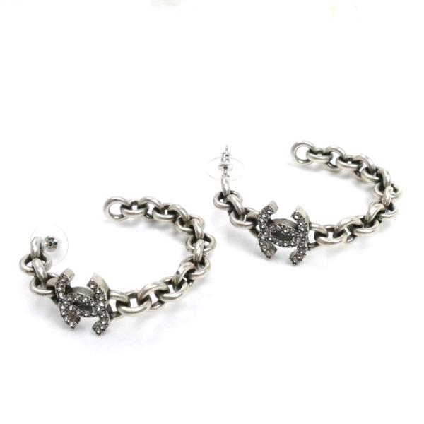 CHANEL シャネル メタル ココマーク フープピアス ピアス ABD772 CHANEL シャネル メタル ココマーク フープピアス ピアス ABD772
