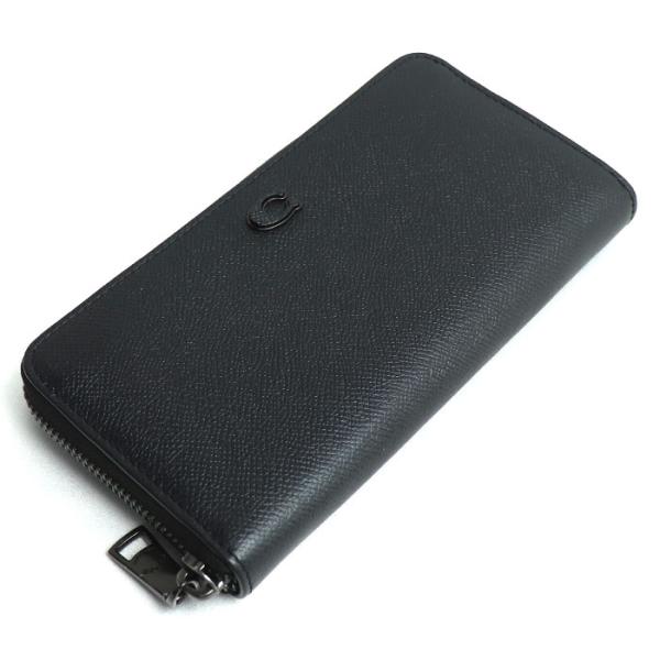 COACH ブラックレザー 長財布cj884 koera_k24-4011-1