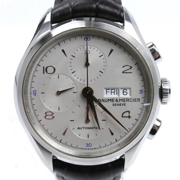 Baume & Mercier 自動巻き クロノグラフ Baume & Mercier ボーム＆メルシェ クリフトン クロノグラフ 腕時計