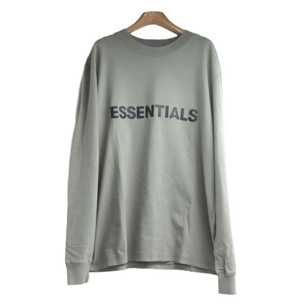 ESSENTIALS ロゴ ロンT 長袖Tシャツ グレー M メンズ 中古 : 古恵良