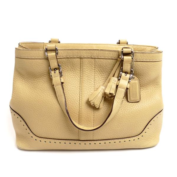 Coach ベージュ オープントゥパンプス中古 coachパンプス♡