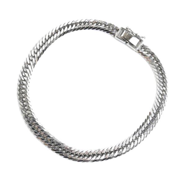 Pt850プラチナ ブレスレット 喜平12面トリプルカット 21.0g 20.0