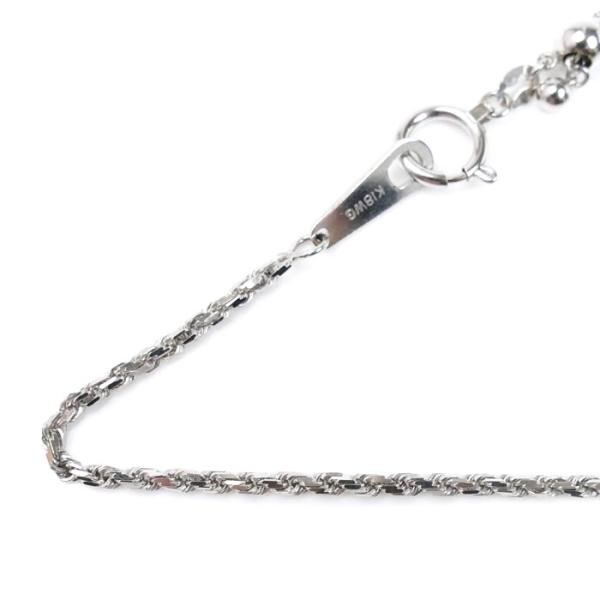 【新品未使用】K18WGホワイトゴールドネックレスチェーン K18WG ホワイトゴールド ネックレス 8.4g 〜50cm フリーチェーン