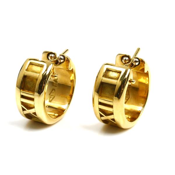TIFFANY&Co.（ティファニー） K18YG イエローゴールド アトラス フープ