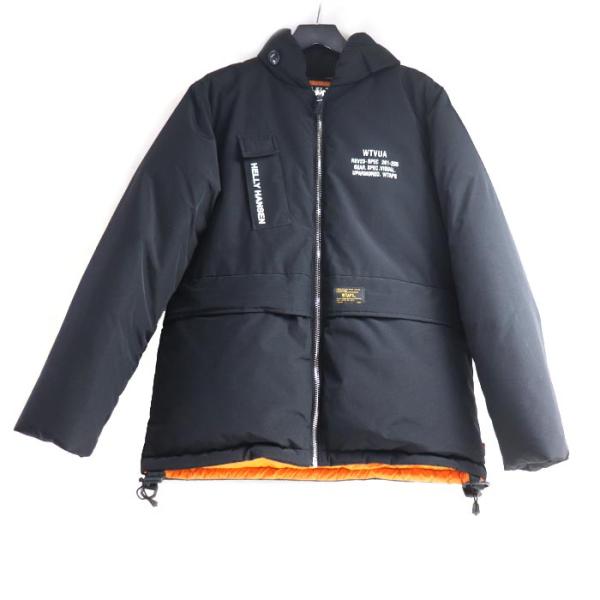 WTAPS × HELLY HANSEN ダウンジャケット ブラック 162GDHHD-JKM01 M