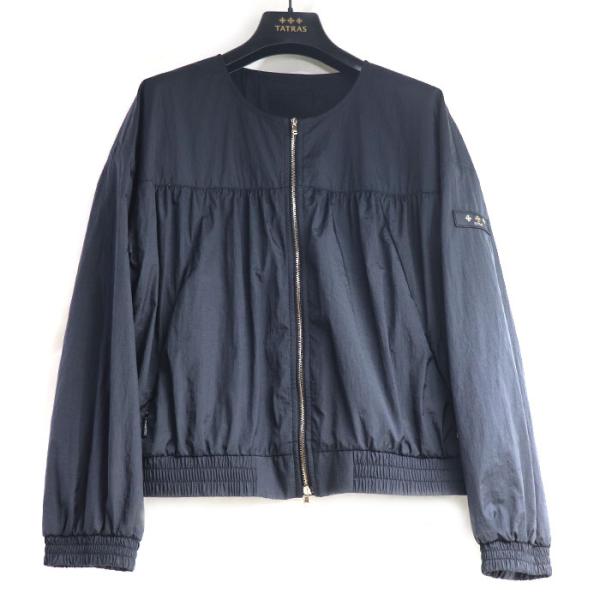 TATRAS タトラス ブルゾン（その他） L 黒 【古着】【中古】【送料無料】 TATRAS タトラス ノーカラーライトブルゾン アーサ ブルゾン ブラック