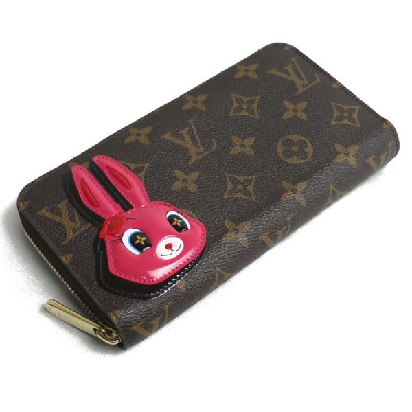 Louis Vuitton モノグラム レザー財布 LOUIS VUITTON ルイ・ヴィトン アニモグラム ジッピーウォレット 長