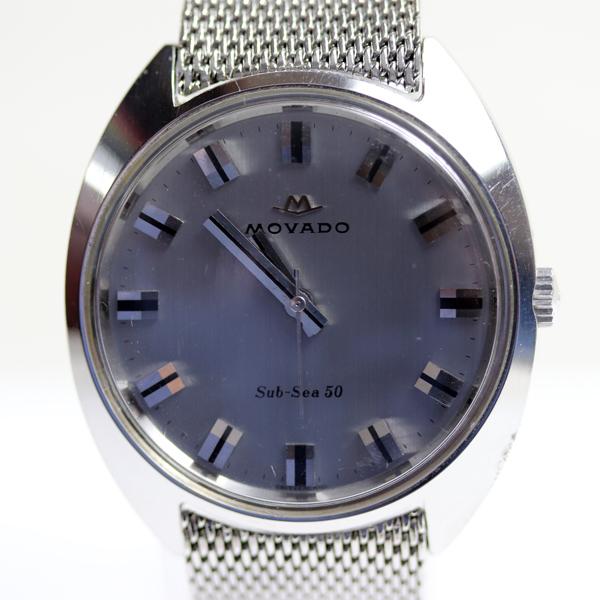 MOVADO モバード SUB-SEA50 3針 手巻き メンズ腕時計 グレー文字盤 