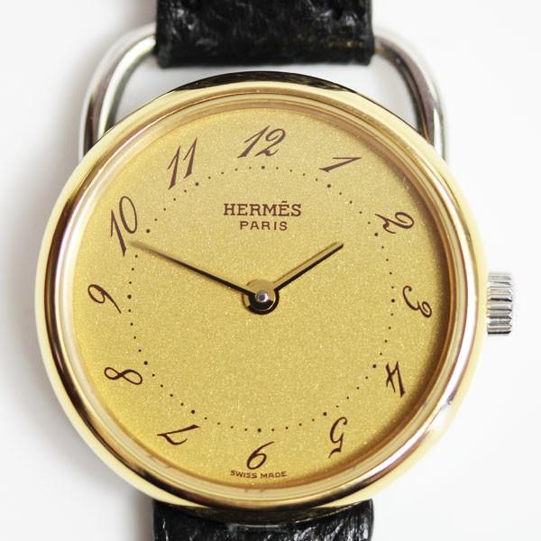 Hermes エルメス アルソー レディース時計 クォーツ 革ベルト ゴールド文字盤 Mt1719 中古 K30 2922 古恵良販売 通販 Yahoo ショッピング