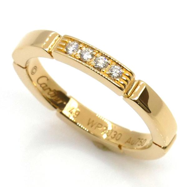 【Cartier 49 9号リング】マイヨンパンテール WG 4Pダイヤ Cartier（カルティエ） K18YG マイヨンパンテール 4P ダイヤ リング