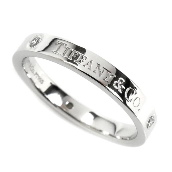TIFFANY&Co.（ティファニー） Pt950プラチナ フラットバンド 3Pダイヤ
