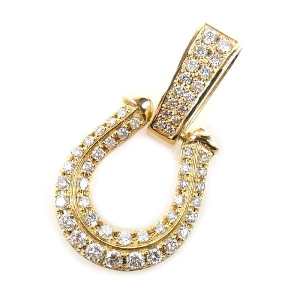 K18YG イエローゴールド ペンダントトップ ダイヤモンド0.62ct 4.0g