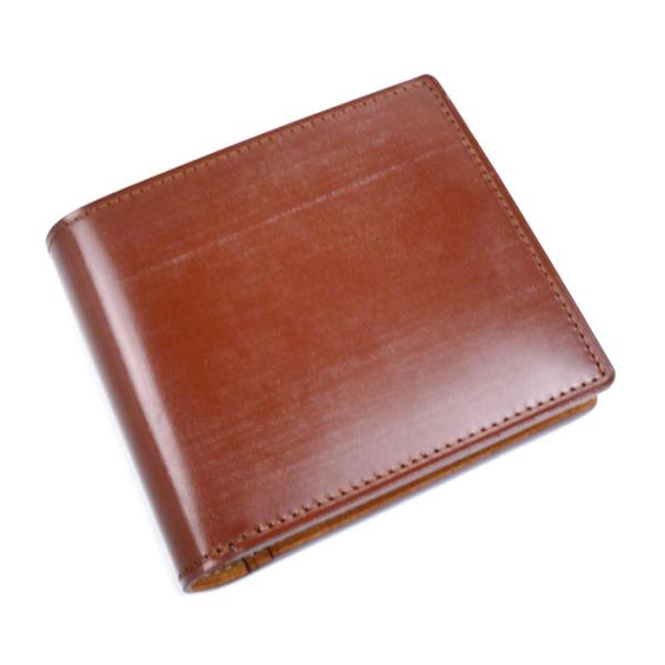 GANZO ガンゾ THIN BRIDLE シンブライドル 二つ折り財布 ヘーゼル 57828 メンズ 中古 極美品