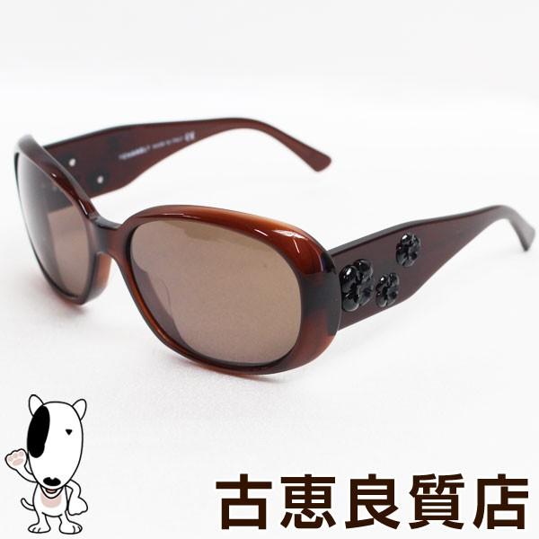 中古 シャネル CHANEL カメリア 5113-A C538/73 ココマーク ブラウン 