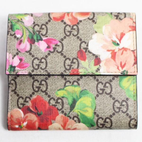 グッチ GUCCI ブルームス 二つ折り財布 410071 KU2IN 8693 フラワー 