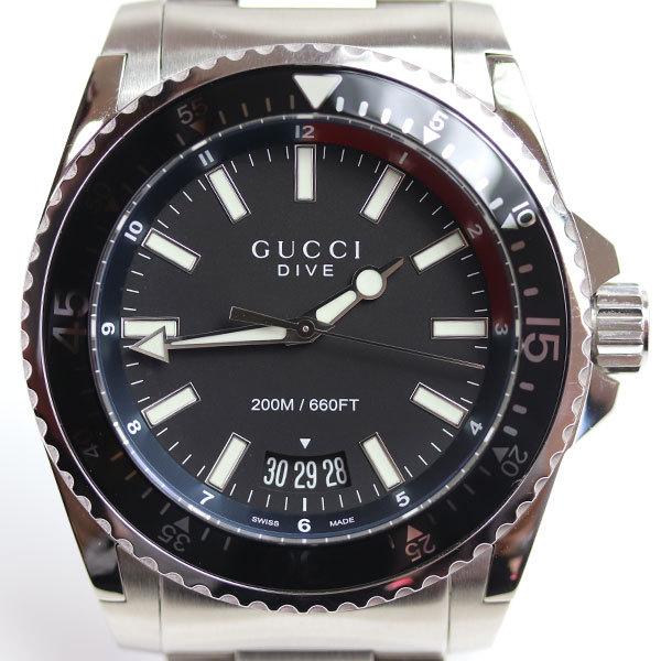 m3様 グッチ Gタイムレス ダイバー クオーツ 美品 45mm