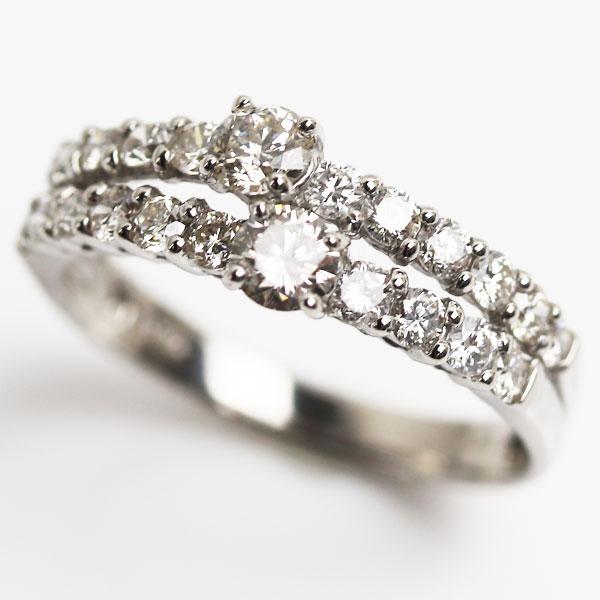 Pt900プラチナ リング・指輪 ダイヤモンド1.00ct 12号 3.1g レディース 