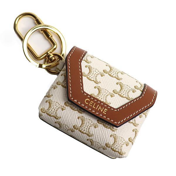 CELINE セリーヌ エンベロープ Airpodsキーリング 10H402CZW ホワイト 