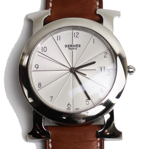 HERMÈS シルバー文字盤 腕時計 HR1.710 HERMÈS シルバー文字盤 腕時計 HR1.710