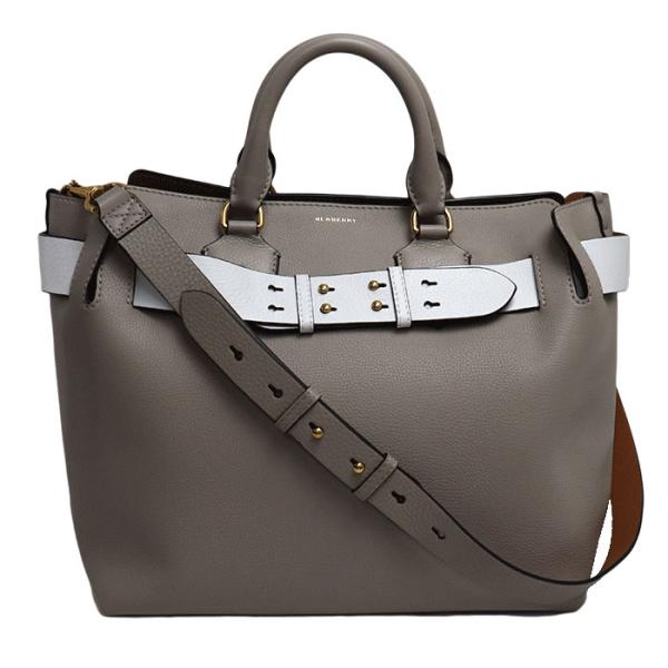 美品 バーバリー レザー シルバー金具 グレー ショルダーバッグ 0374 【中古】BURBERRY BURBERRY - 美品 バーバリー レザー シルバー金具 グレー ショルダー