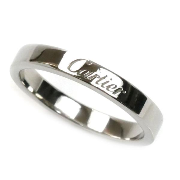 Cartier（カルティエ） Pt950プラチナ エングレーブド リング・指輪