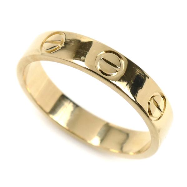 ⭐ 極美品 ✨Cartier 750ゴールド バンドリング 箱付き Cartier（カルティエ） K18YG イエローゴールド ミニラブ リング・指輪