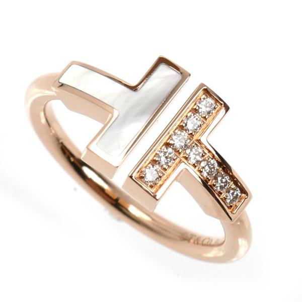 ティファニーTダイヤモンドワイヤーリング　ピンクゴールド　最終値下げ！ TIFFANY&Co.（ティファニー） K18PG ピンクゴールド Tワイヤー リング