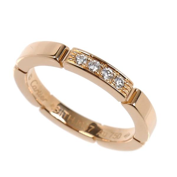 Cartier（カルティエ） K18PG マイヨン パンテール 4Pダイヤ リング