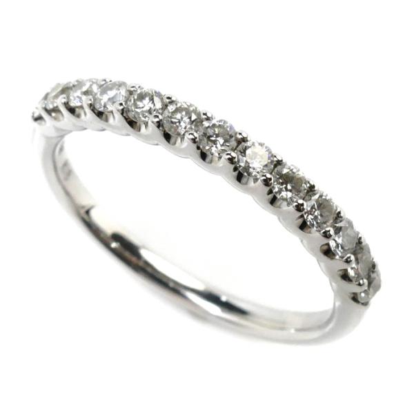 STAR JEWELRY スタージュエリー K18WG ハーフエタニティ リング・指輪