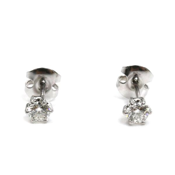 ＴＡSＡKI Design　ダイヤ、プラチナ台ピアス TASAKI タサキ Pt900プラチナ ダイヤ ピアス ダイヤモンド0.21ct/0.21