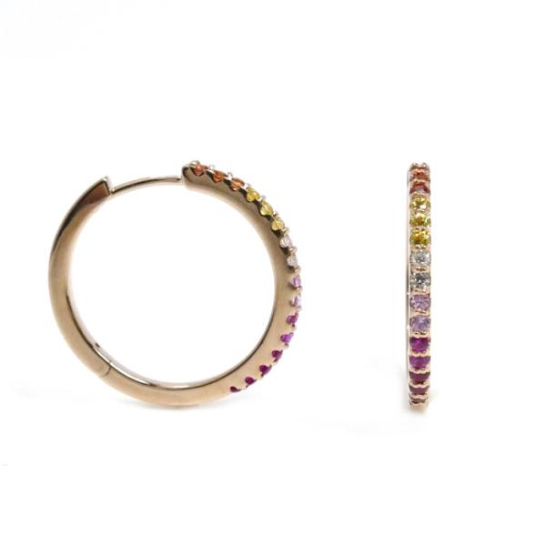 Ponte Vecchio（ポンテヴェキオ） K18PG ピアス ルビー0.05×2ct