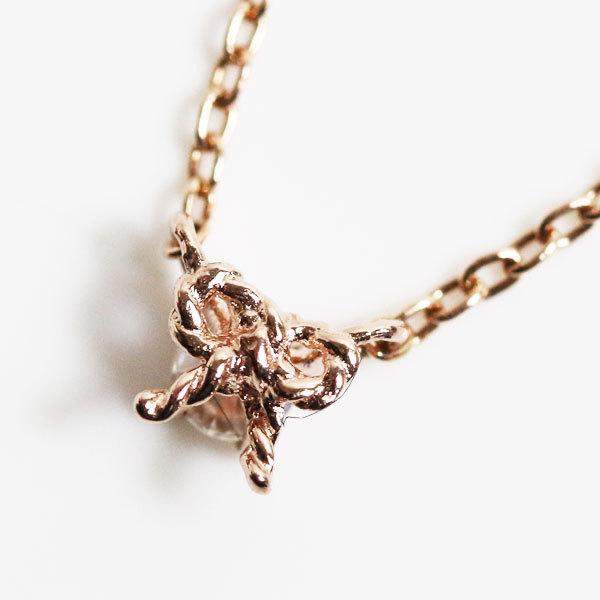 Jill Stuart ジルスチュアート K10pg ピンクゴールド ネックレス ダイヤ入り 0 8ｇ 40cm リボンモチーフ リバーシブル 中古 Mn2670 O 1125 19 古恵良販売 通販 Yahoo ショッピング