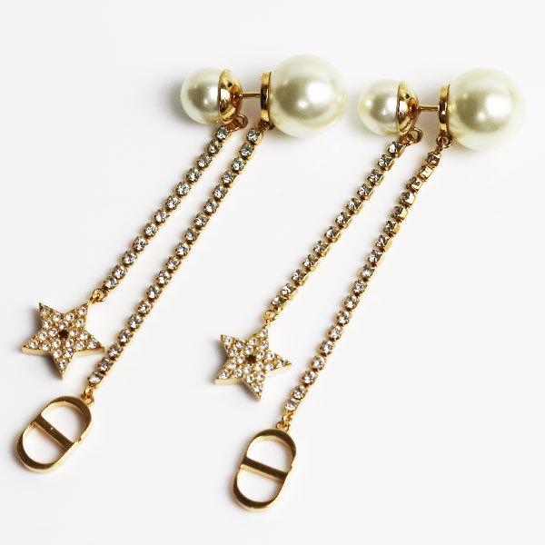 Dior ディオール DIOR TRIBALES ピアス メタル レジンパール