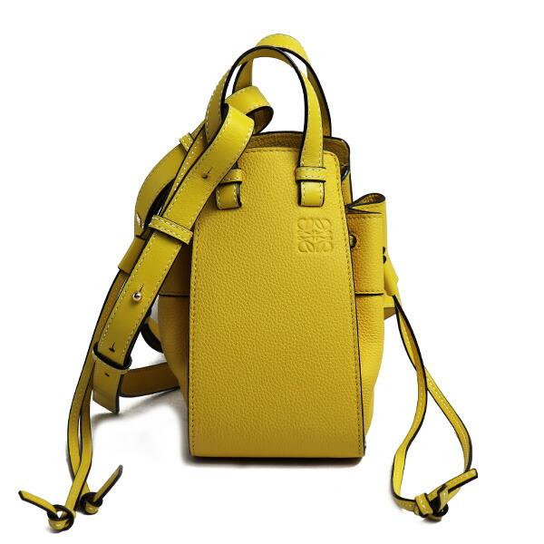 LOEWE ロエベ ドローストリング ミニ 2Wayショルダーバッグ イエロー 