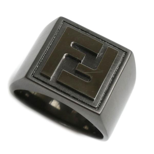 FENDI（フェンディ） メタル フォーエバー スクエア ルテニウム リング