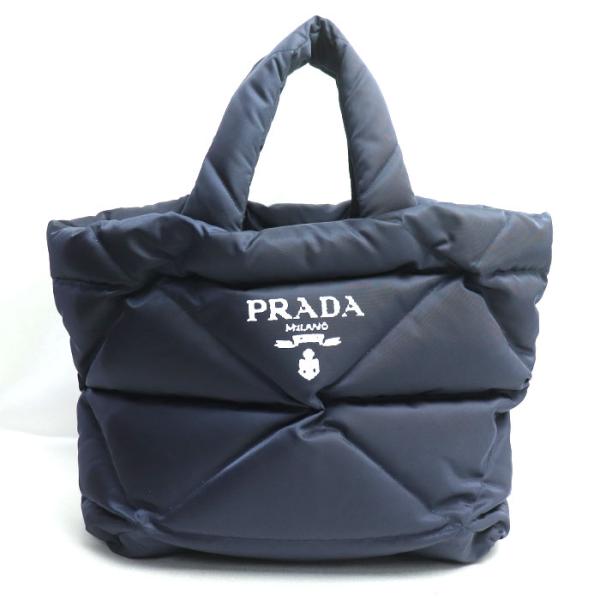 ★送料込★PRADA ナイロン パデッド トートバッグ 2way PRADA プラダ パデッド Re Nylon トートバッグ ネイビー 2VG082