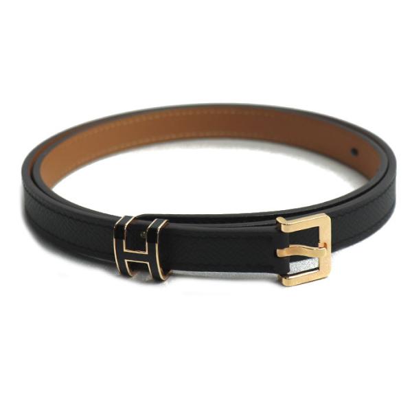 HERMES エルメス ポップH 15 ベルト ブラック H081087CD89075
