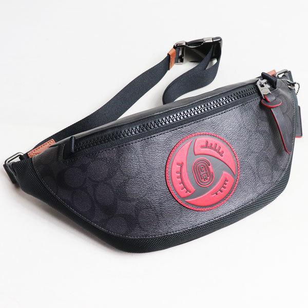 新品/未使用品/買取品 コーチ COACH コーチ × ナルト ボディバッグ ベルトバッグ ウエストポーチ 7358 QB/BKNARUTO -ナルト  /質屋出店/アウトレット品