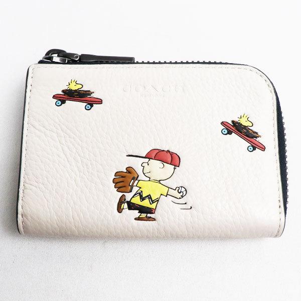 新品/未使用品/買取品 COACH コーチ × PEANUTS Lジップ カードケース キーケース ウィズ スポーツプリント C4329 QBCAH/質屋出店/アウトレット品 :ou21-0708-24:古恵良販売 通販 COACH コーチ Lジップ キーケース ブラック カードケース 新品
