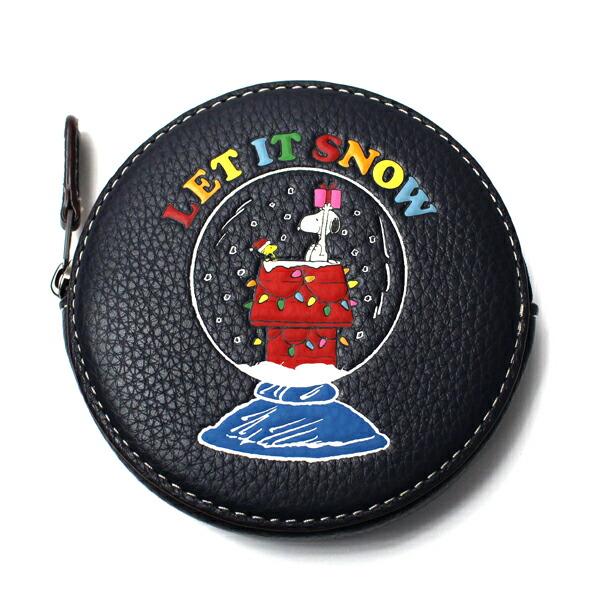 COACH X PEANUTSコインケース レット イット スノー モチーフ