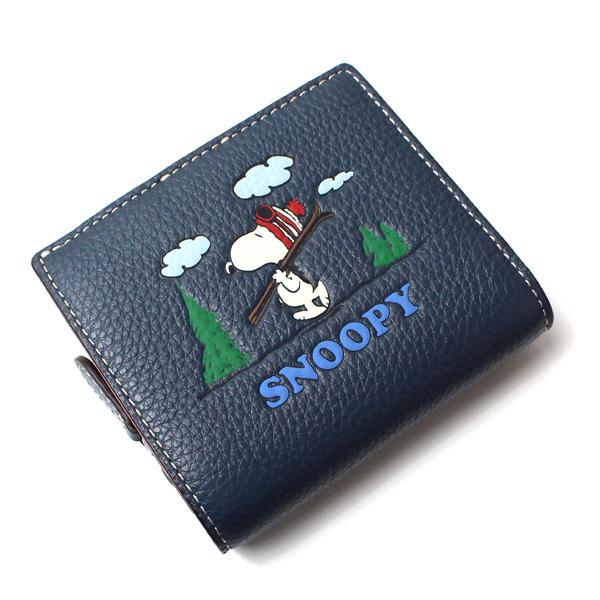 コーチ COACH COACH X PEANUTS 折り財布 スナップ ウォレット